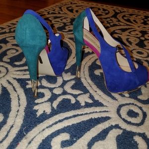 Boutique 9 suede multi color sandal